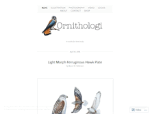 Tablet Screenshot of ornithologi.com